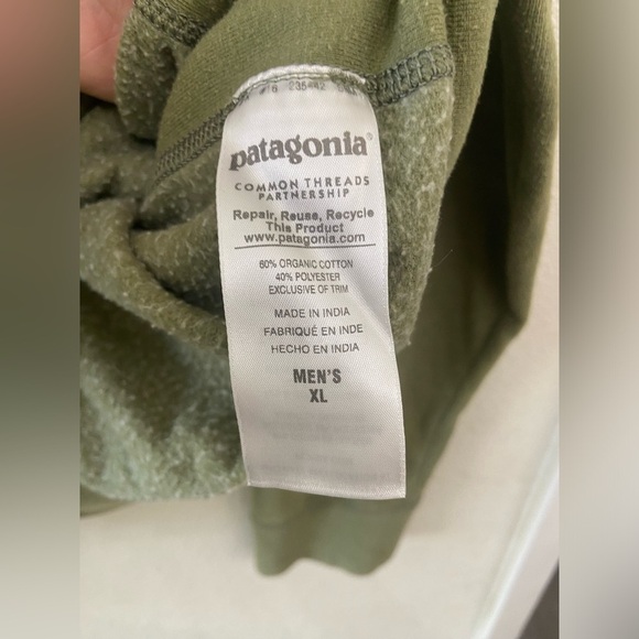 patagonia organic cotton full zip hoodie Sz Xl - Picture 10 of 15